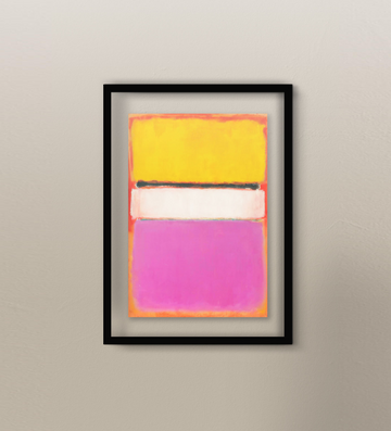 White Center (Yellow, Pink and Lavender on Rose)